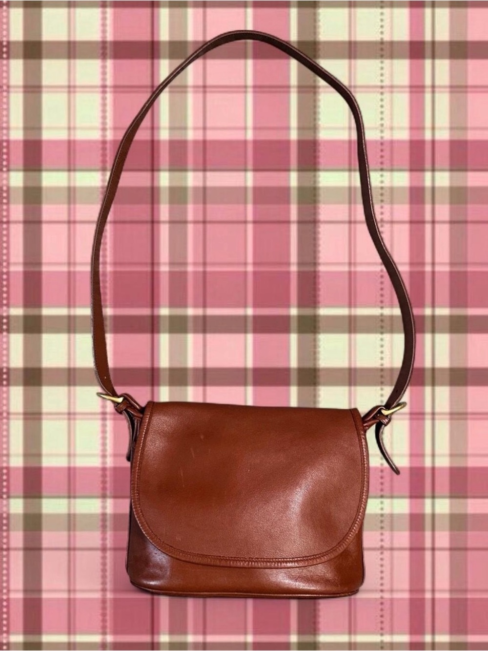Vintage 90s Coach Fletcher brown leather crossbody bag Coach Fletcher 4150